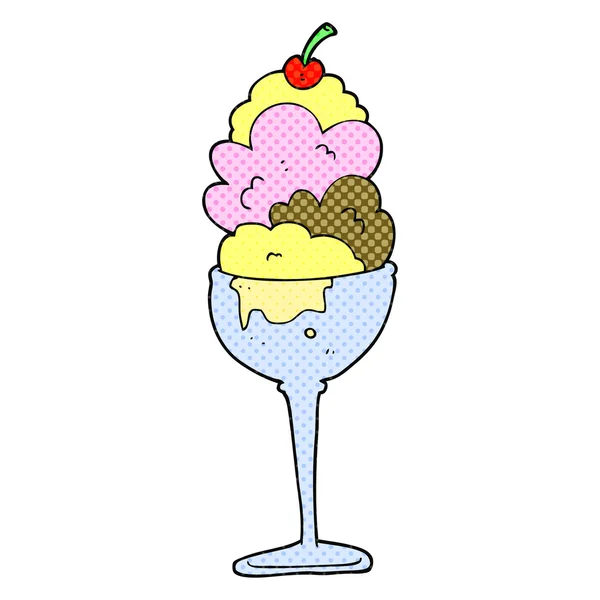 Helado de dibujos animados — Archivo Imágenes Vectoriales