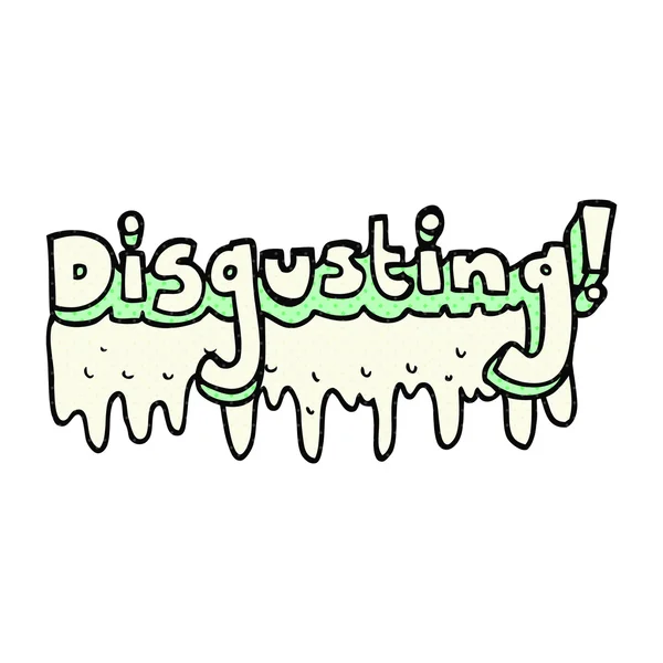 Cartoon disgusting symbol — Stock Vector