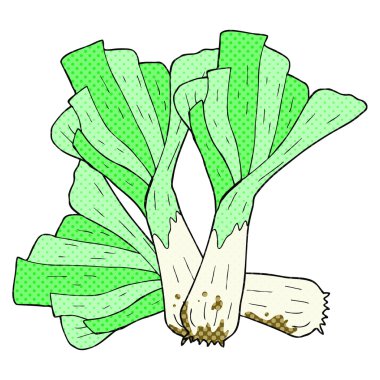 çizgi roman tarzı çizgi film pırasa