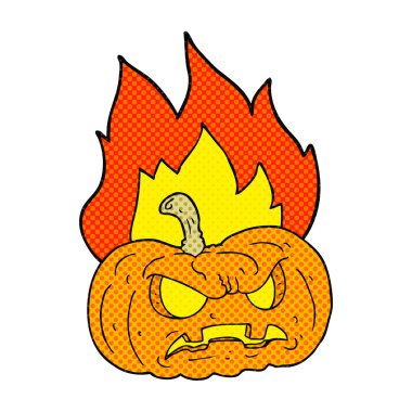 çizgi roman tarzı çizgi film Cadılar Bayramı Balkabağı