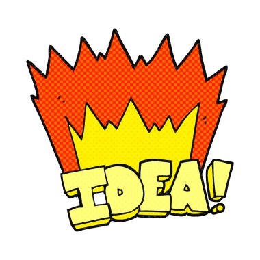 çizgi roman tarzı çizgi film fikir sembolü