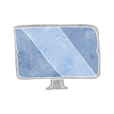 Retro çizgi film ekran