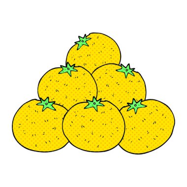 serbest çizim karikatür portakal