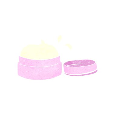 Retro karikatür yüz kremi