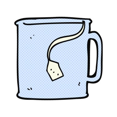 çizgi film kupa çay