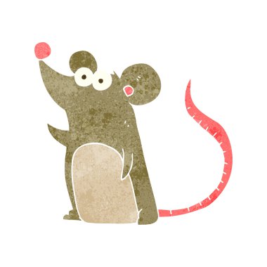 Retro karikatür fare