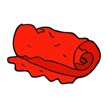 havlu haddelenmiş çizgi film