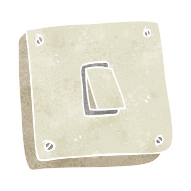 Retro karikatür ışık anahtarı