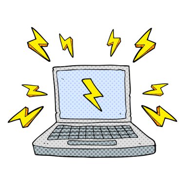 karikatür dizüstü bilgisayar