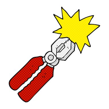 çizgi roman tarzı çizgi film pense