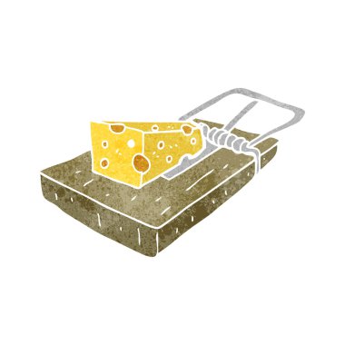 Retro karikatür fare kapanı