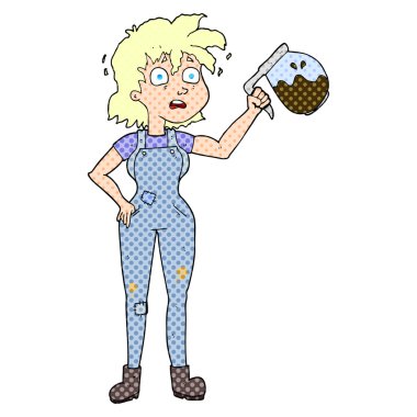 çok fazla kahve çizgi roman tarzı çizgi film