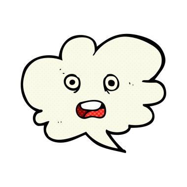 şok konuşma balonu çizgi film