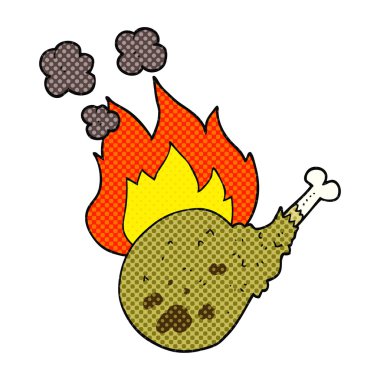 pişmiş et çizgi roman tarzı çizgi film