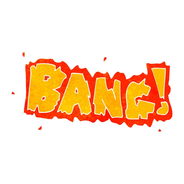 Retro cartoon bang symbool — Stockvector