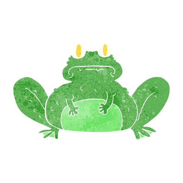 Retro kreskówka żaba — Wektor stockowy