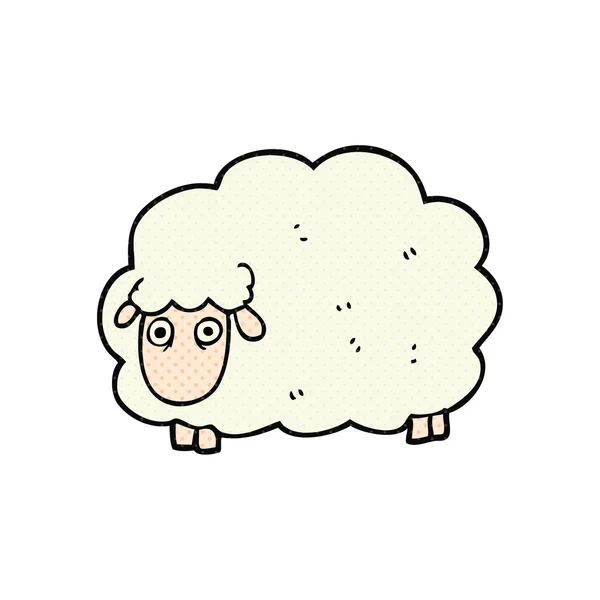 Cartoon farting sheep — Stock Vector