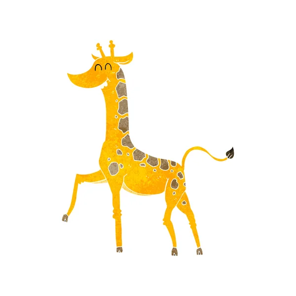 Ретро-карикатурный жираф — стоковый вектор