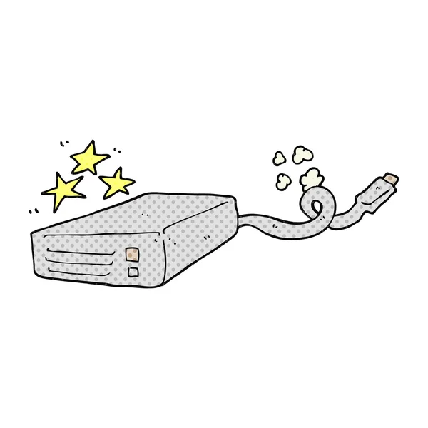 Dibujos animados disco duro del ordenador — Archivo Imágenes Vectoriales