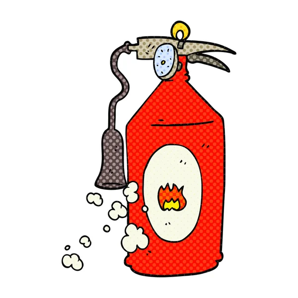 Extintor de incendios de dibujos animados — Vector de stock