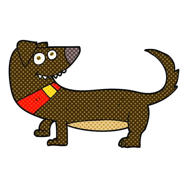 Perro de dibujos animados a mano alzada — Vector de stock