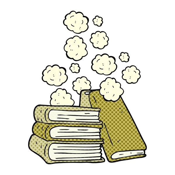 Cartoon stapel boeken — Stockvector