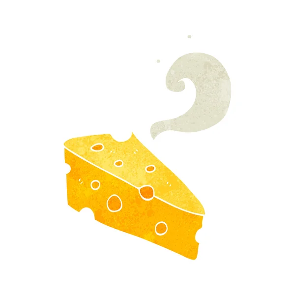 Retro karikatür peynir — Stok Vektör