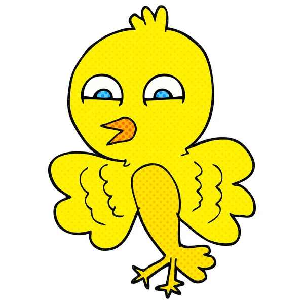 Comic book style cartoon bird — Stock Vector
