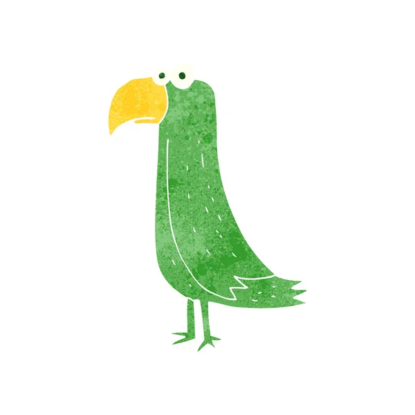 Ретро-мультфільм папуга — стоковий вектор