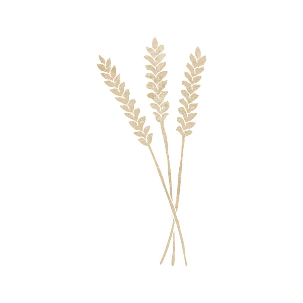 复古卡通小麦 — 图库矢量图片
