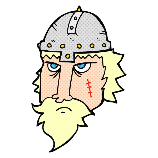 Cartoon viking warrior — Stock Vector