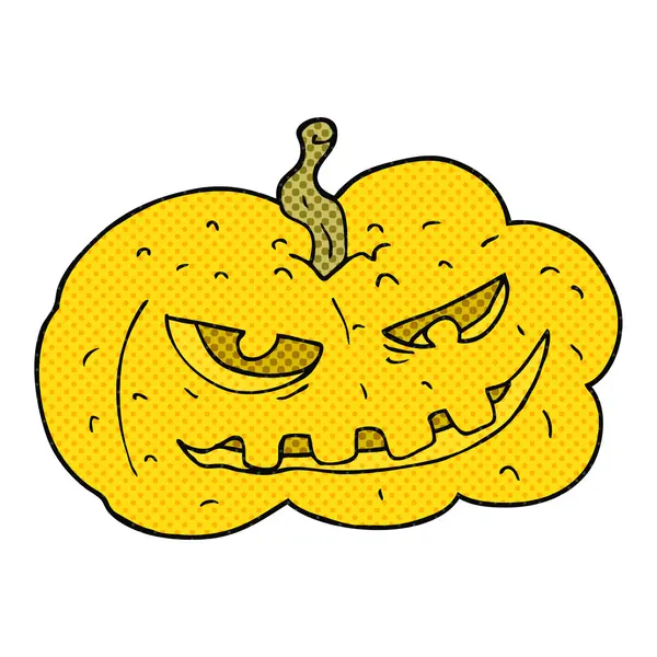 Caricature Halloween citrouille — Image vectorielle