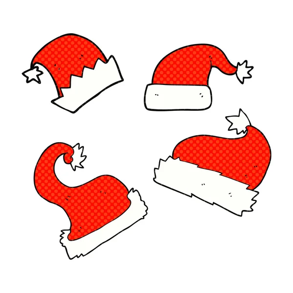 Karikatyr jul hattar — Stock vektor
