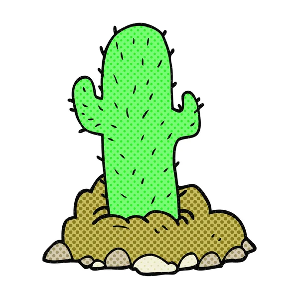 Képregény stílus karikatúra kaktusz — Stock Vector