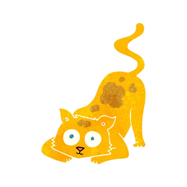 Gato de dibujos animados retro — Vector de stock