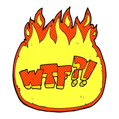 çizgi roman tarzı çizgi film Wtf sembolü