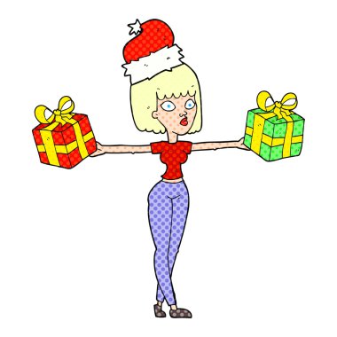 xmas kadınla çizgi film sunar