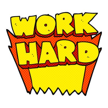 çizgi roman tarzı çizgi film iş zor sembolü