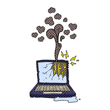 çizgi film kırık bilgisayar