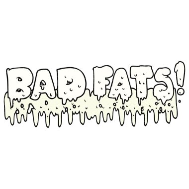 çizgi roman tarzı çizgi film kötü yağlar