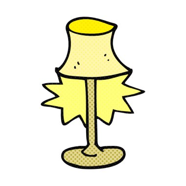 çizgi roman tarzı çizgi film lamba