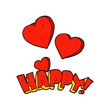 karikatür mutlu sembolü