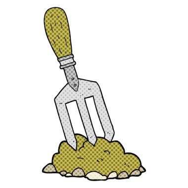 çizgi roman tarzı çizgi film Bahçe çatal