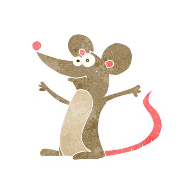 Retro karikatür fare