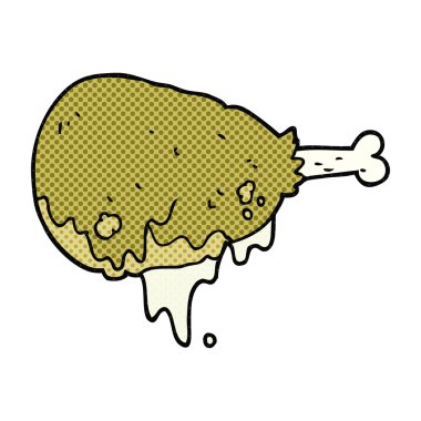 pişmiş tavuk budu çizgi film