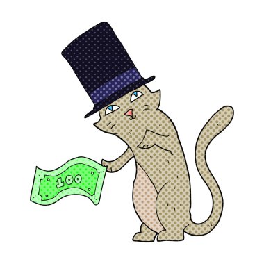 çizgi roman tarzı çizgi film zengin kedi