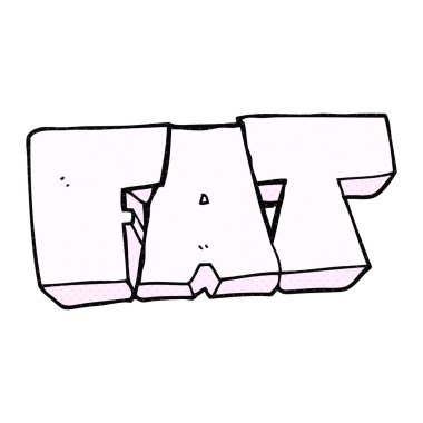 çizgi film şişman sembolü