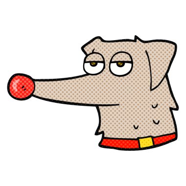 karikatür köpek tasması var