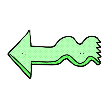 karikatür işaret eden oku