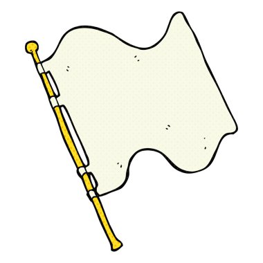 çizgi film beyaz bayrak